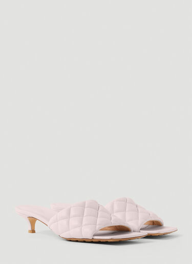 Bottega Veneta Padded Kitten Heel Mules Pink bov0251082