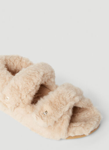 Max Mara 샌디아 시어링 샌들 베이지 max0251034
