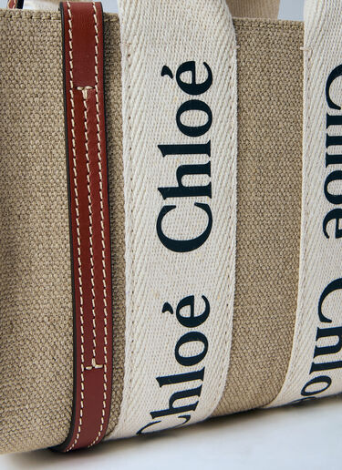 Chloé Mini Woody Tote Bag Beige chl0264154