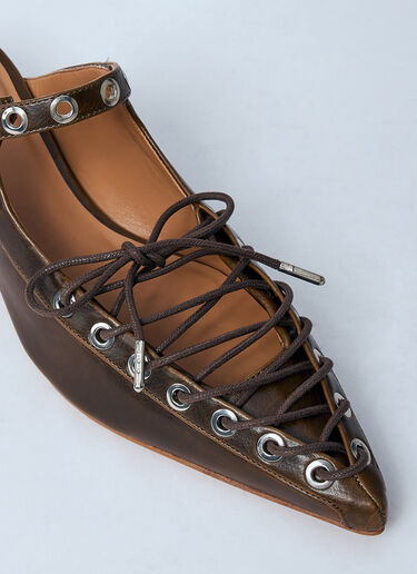 GANNI Eyelet Mules Black gan0260022