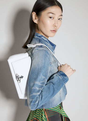 Vivienne Westwood 헤이즐 미디엄 핸드백 화이트 vvw0255011