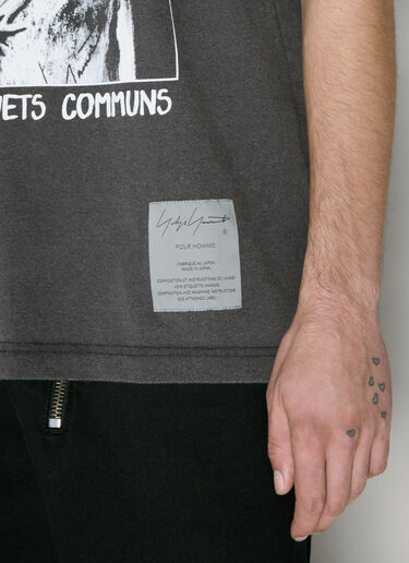 Logo Print T-Shirt Yohji Yamamoto x Neighborhood Logo Print T-Shirt Grey yoy0156021