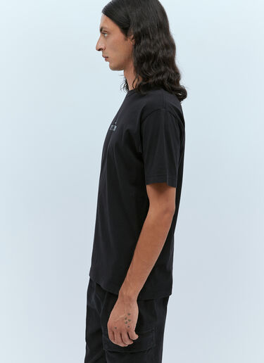 Stone Island Logo Print T-Shirt Black sto0154073