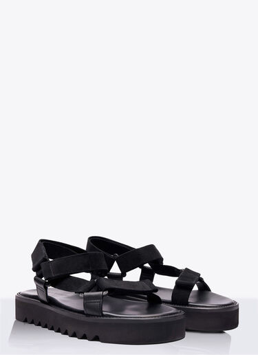 Scarosso Wooster V Suede Sandals Black scr0158043