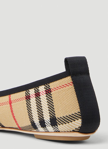 Vintage Check Ballerina Flats Burberry Vintage Check Ballerina Flats Beige bur0253040