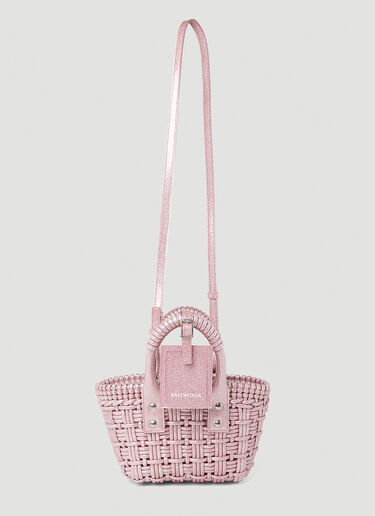 Balenciaga Bistro XS Basket Tote Bag Pink bal0252021