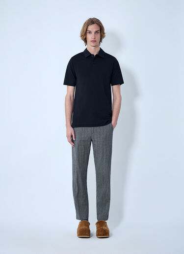 Dries Van Noten Cotton Helder Polo Black dvn0163020