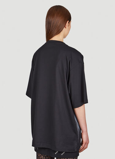 Dolce & Gabbana 스프레이 페인트 로고 티셔츠 블랙 dol0250016