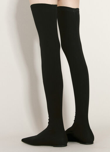 Tigh-High Jersey Boots Dolce & Gabbana Tigh-High Jersey Boots Black dol0256004