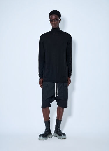 LN-CC® - Rick Owens: Cargo Shorts - Black Rick Owens Cargo Shorts Black ric0165055