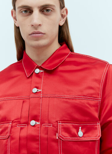 Kenzo x Levi's Type II Satin Trucker Jacket Red klv0156005