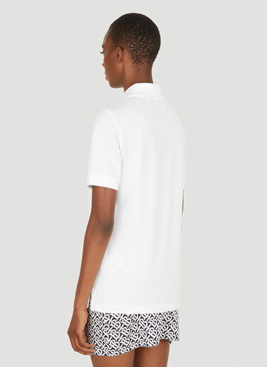 TB Logo Embroidery Polo Shirt Burberry TB Logo Embroidery Polo Shirt White bur0250057