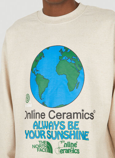 The North Face x Online Ceramics Graphic Sweatshirt Beige tnf0148034