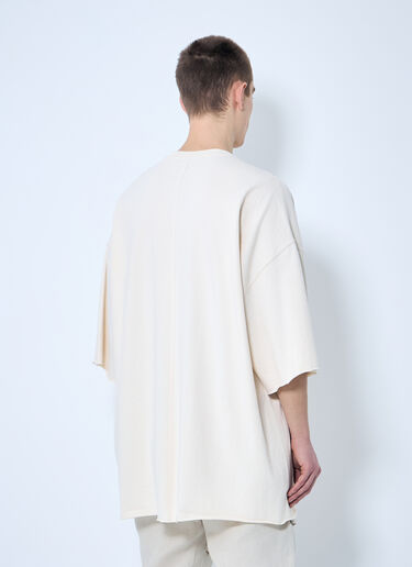 Rick Owens V Tommy Knit T-Shirt Beige ric0159006