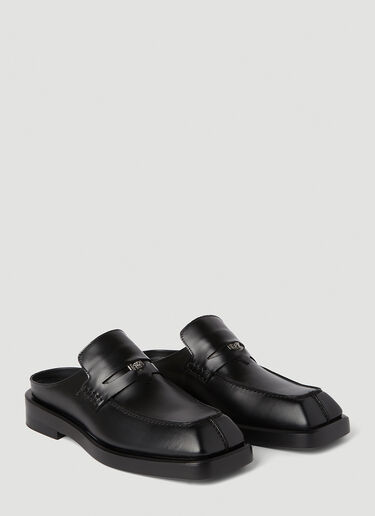Versace 方头乐福鞋 黑色 ver0152023