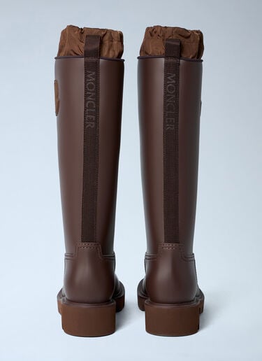 Kickstream Rain Boots Moncler Kickstream Rain Boots Brown mon0263050
