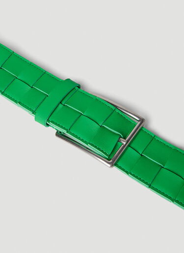 Bottega Veneta Maxi Intreccio Belt Green bov0151115