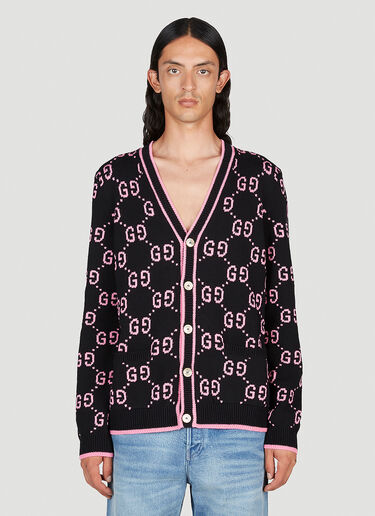 Gucci GG Jacquard Cardigan Black guc0153035