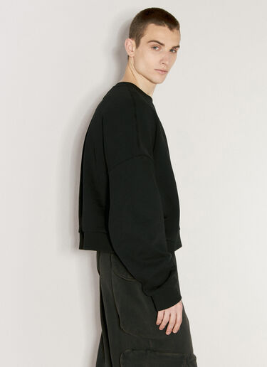 Entire Studios Box Crewneck Sweatshirt Black ent0155024