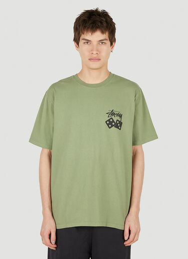 Stüssy 다이스 티셔츠 카키 sts0152042