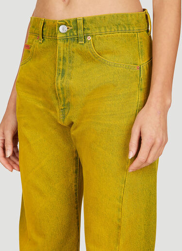 Martine Rose Twist Seam Jeans Yellow mtr0253002