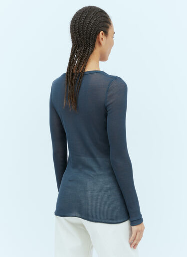 Lemaire Seamless Long Sleeve Top Blue lem0254009