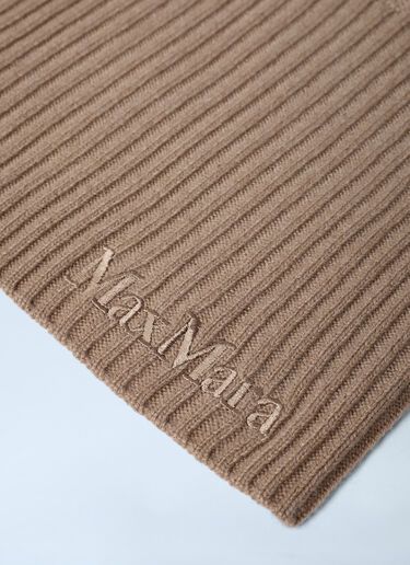 Logo Motif Balaclave Max Mara Logo Motif Balaclave Camel max0262036