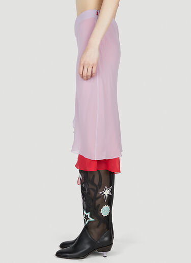 Kiko Kostadinov Mirka Layered Skirt Pink kko0252007