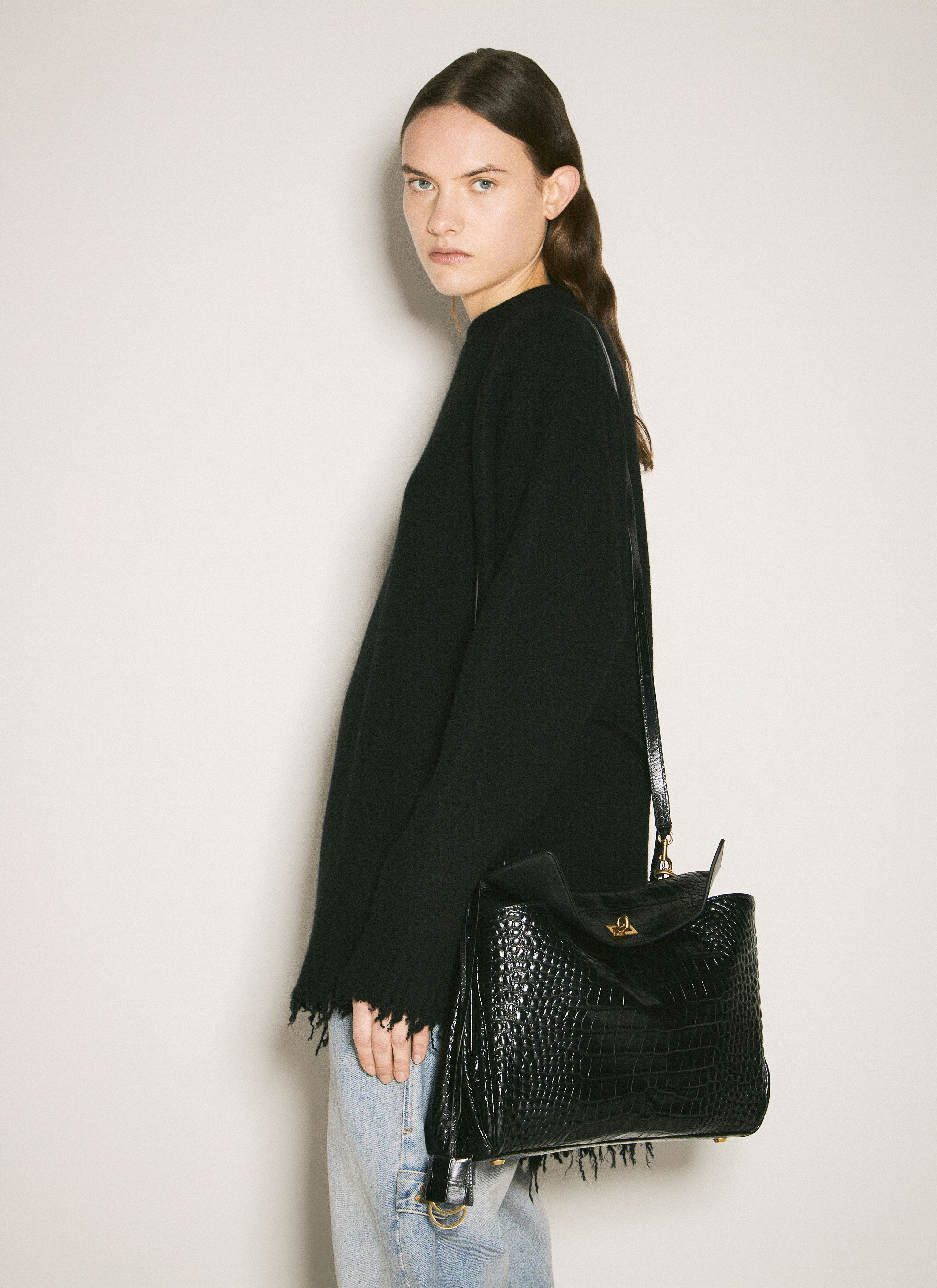 Balenciaga Women's' Rodeo Medium Handbag in Black | LN-CC®