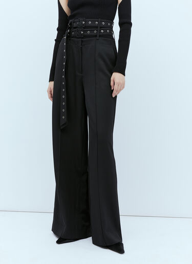 Rokh Double-Belt Tailored Pants Black rok0254006