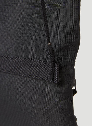 7 Moncler FRGMT Hiroshi Fujiwara Logo Print Crossbody Bag Black mfr0351005