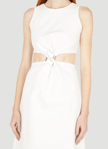Helix Mid Length Dress Wynn Hamlyn Helix Mid Length Dress White wyh0249007