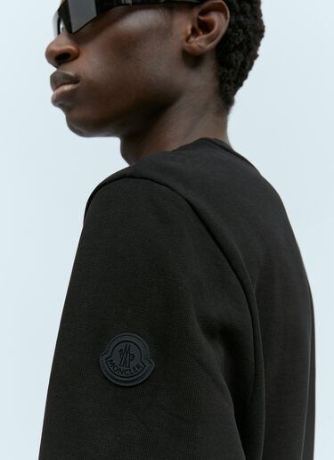 Moncler Logo Print Sweatshirt Black mon0155038