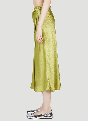 Acne Studios 缎面裹身式半身裙 绿色 acn0253035