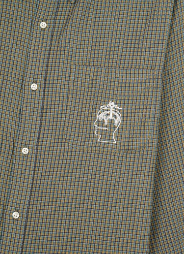 Brain Dead x Brooks Brothers California Check Oxford Button Up Shirt Green brb0364003
