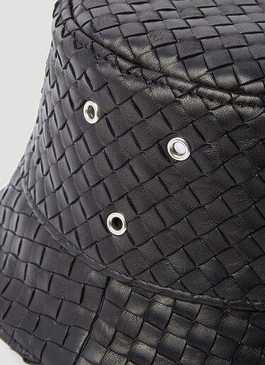 Intrecciato Leather Bucket Hat Bottega Veneta Intrecciato Leather Bucket Hat Black bov0253072
