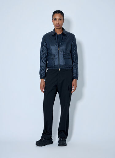 LN-CC® - Moncler: Lanset Packable Short Down Shirt Jacket - Blue Moncler Lanset Packable Short Down Shirt Jacket Blue mon0265062