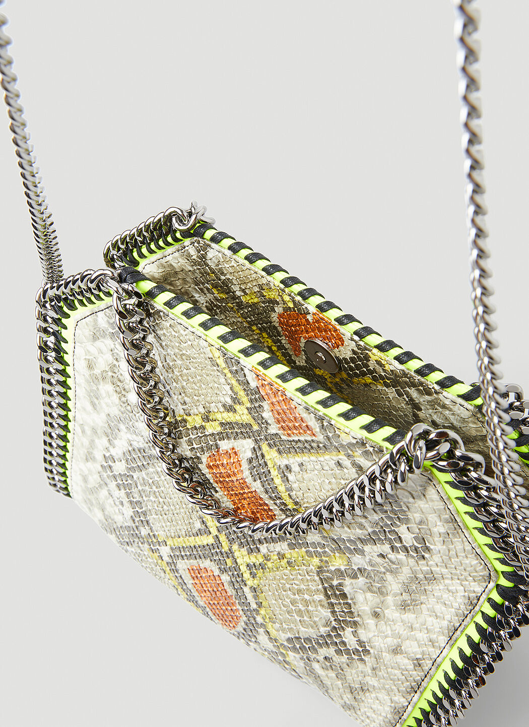 Stella McCartney Falabella Snakeskin Tote Bag in Grey LN CC