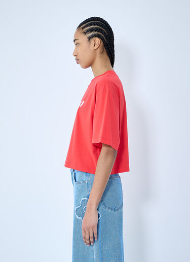 Marni Logo Print T-shirt Red mni0259012