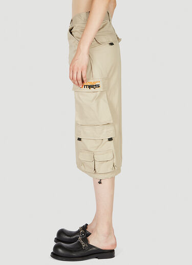 Martine Rose Pulled Cargo Shorts Beige mtr0352004