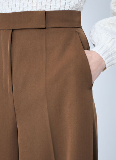Gabardine Wool Pants Max Mara Gabardine Wool Pants Brown max0259012