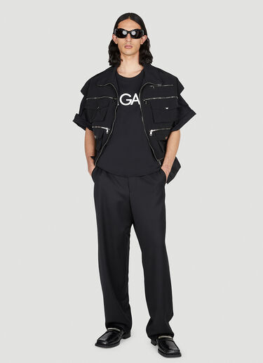 Dolce & Gabbana 지퍼 포켓 민소매 재킷 블랙 dol0151028