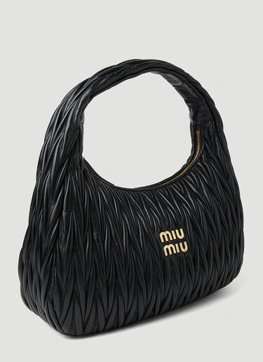 Miu Miu Wander Hobo Bag Black miu0251017