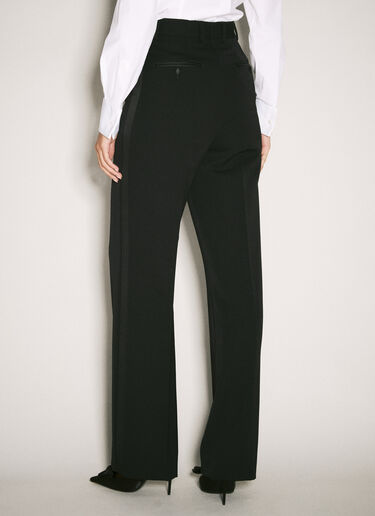 Dolce & Gabbana Wool Gabardine Tuxedo Pants Black dol0258021