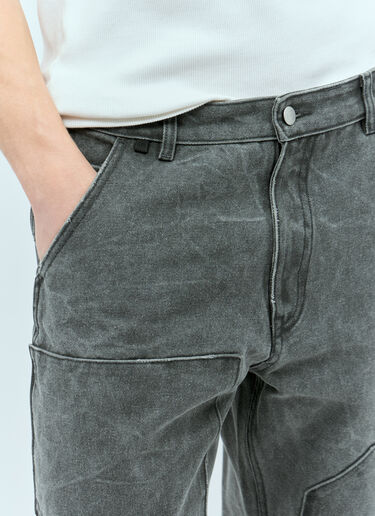 Acne Studios パッチ キャンバスパンツ グレー acn0155009