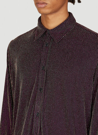 Martine Rose Lurex Classic Shirt Black mtr0154005