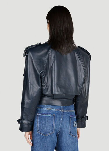 크롭 트렌치 재킷 Saint Laurent 크롭 트렌치 재킷 블루 sla0252016