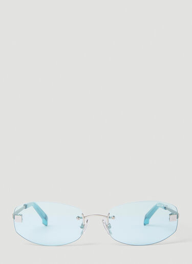 Acne Studios Rimless Tinted Glasses Blue acn0253004