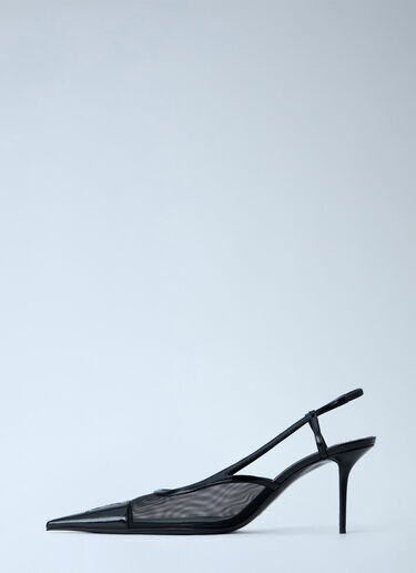 LN-CC® - Saint Laurent: Renée Slingback Pumps - Black Saint Laurent Renée Slingback Pumps Black sla0264027