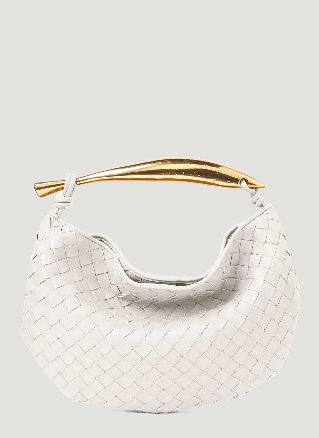 Bottega Veneta Sardine Handbag in White LN CC